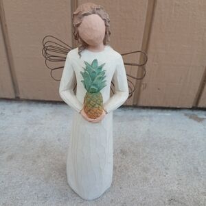 Angel Figurine with Pineapple by Willow Tree